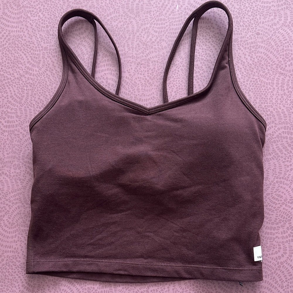 Vuori Women’s Halo Performance Crop, Chestnut Heather, Small